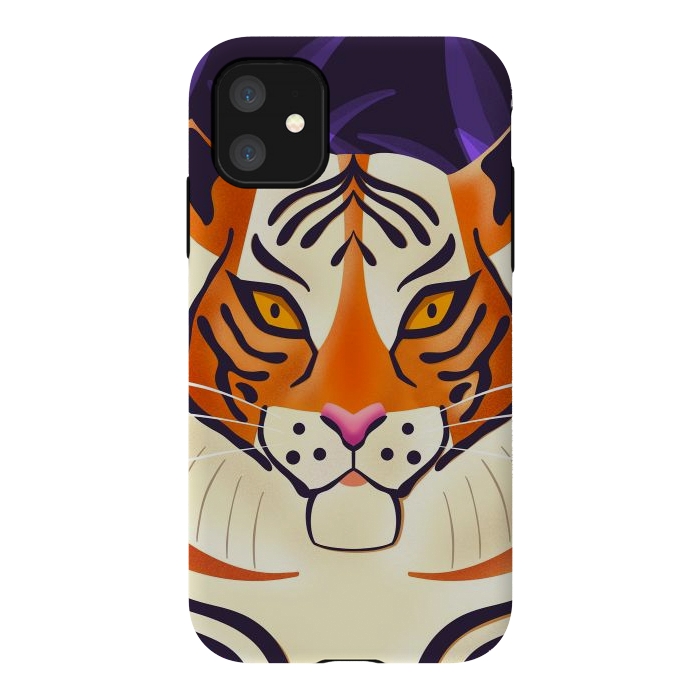 iPhone 11 StrongFit Tiger 001 Wildlife by Jelena Obradovic