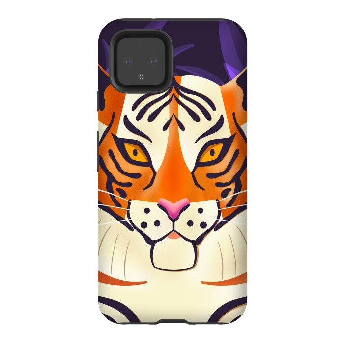Pixel 4 StrongFit Tiger 001 Wildlife by Jelena Obradovic