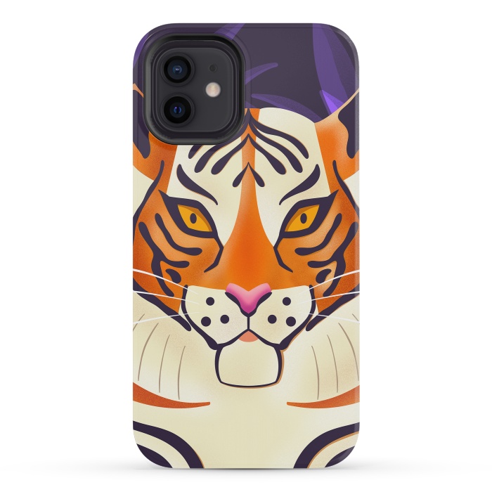 iPhone 12 mini StrongFit Tiger 001 Wildlife by Jelena Obradovic