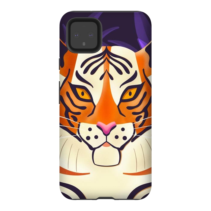 Pixel 4XL StrongFit Tiger 001 Wildlife by Jelena Obradovic