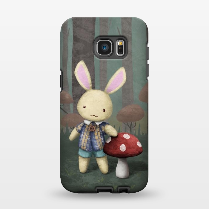 Galaxy S7 EDGE StrongFit Cute bunny by Laura Nagel