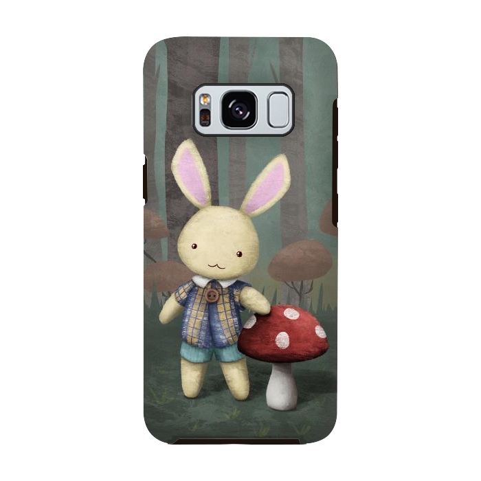 Galaxy S8 StrongFit Cute bunny by Laura Nagel