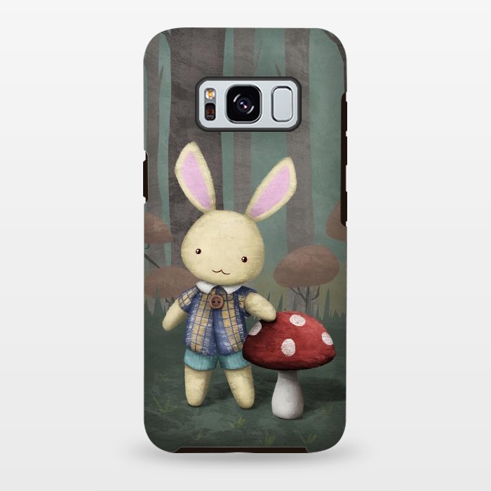 Galaxy S8 plus StrongFit Cute bunny by Laura Nagel