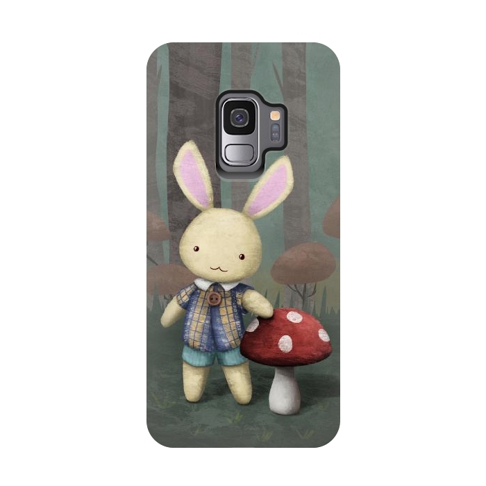 Galaxy S9 StrongFit Cute bunny by Laura Nagel