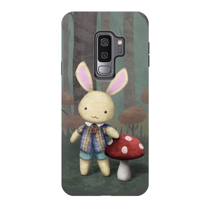 Galaxy S9 plus StrongFit Cute bunny by Laura Nagel