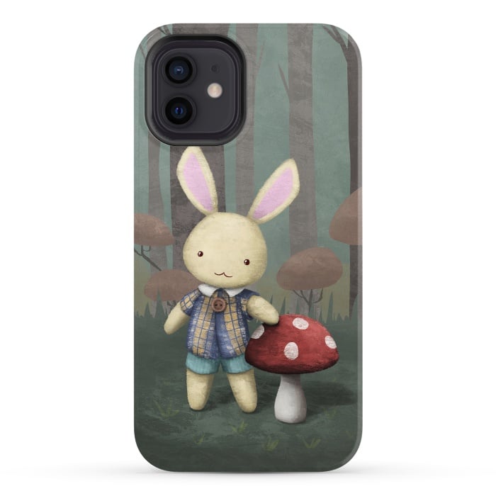 iPhone 12 StrongFit Cute bunny by Laura Nagel