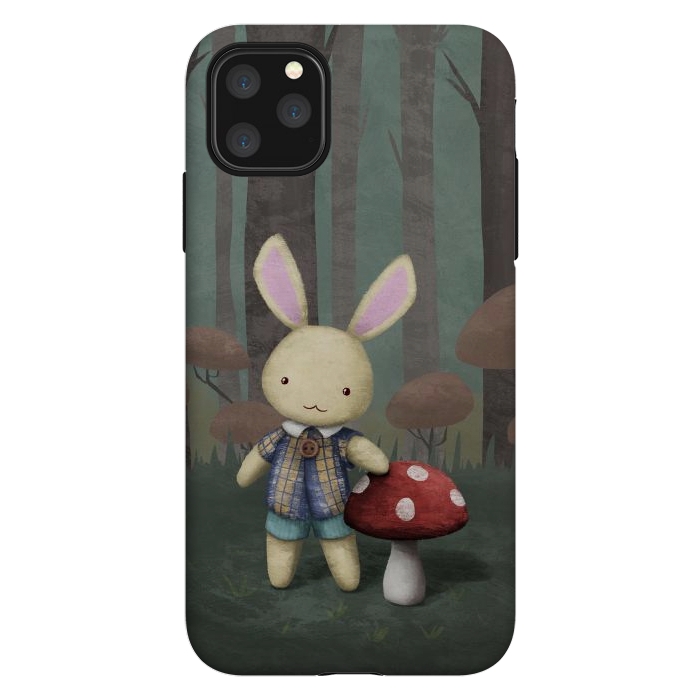 iPhone 11 Pro Max StrongFit Cute bunny by Laura Nagel