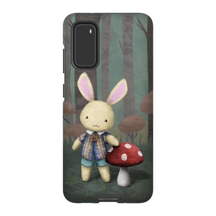 Galaxy S20 StrongFit Cute bunny by Laura Nagel