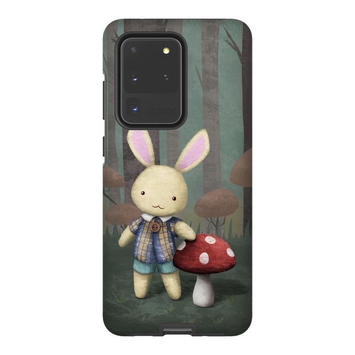 Galaxy S20 Ultra StrongFit Cute bunny by Laura Nagel