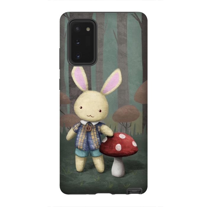 Galaxy Note 20 StrongFit Cute bunny by Laura Nagel