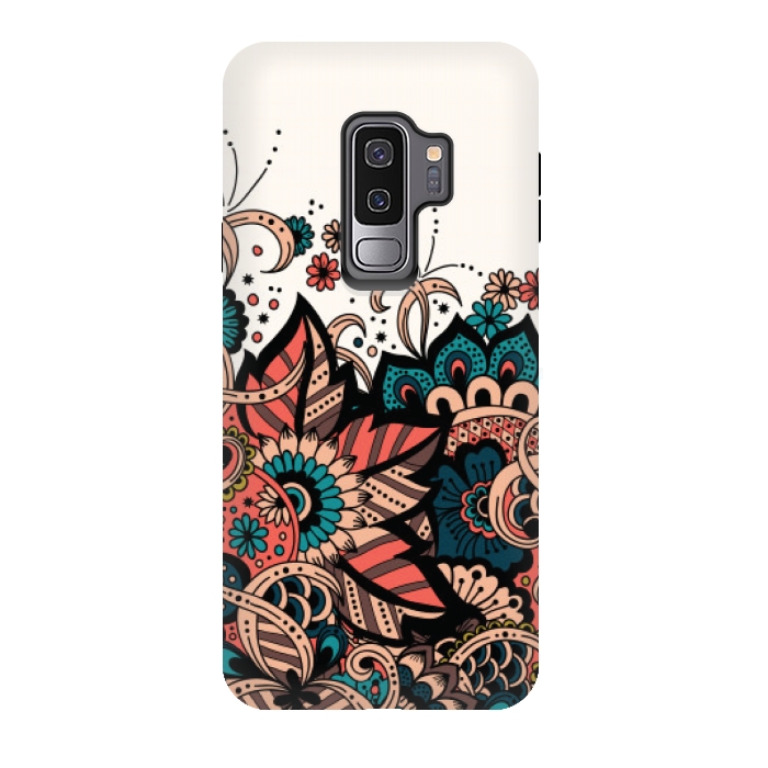 Galaxy S9 plus StrongFit mandala print multicolor by MALLIKA