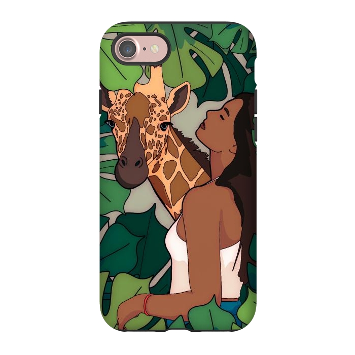 iPhone 7 StrongFit The green jungle girl by Steve Wade (Swade)