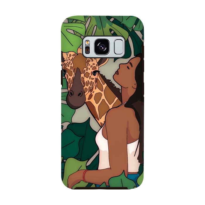 Galaxy S8 StrongFit The green jungle girl by Steve Wade (Swade)