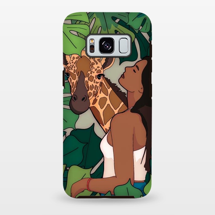 Galaxy S8 plus StrongFit The green jungle girl by Steve Wade (Swade)