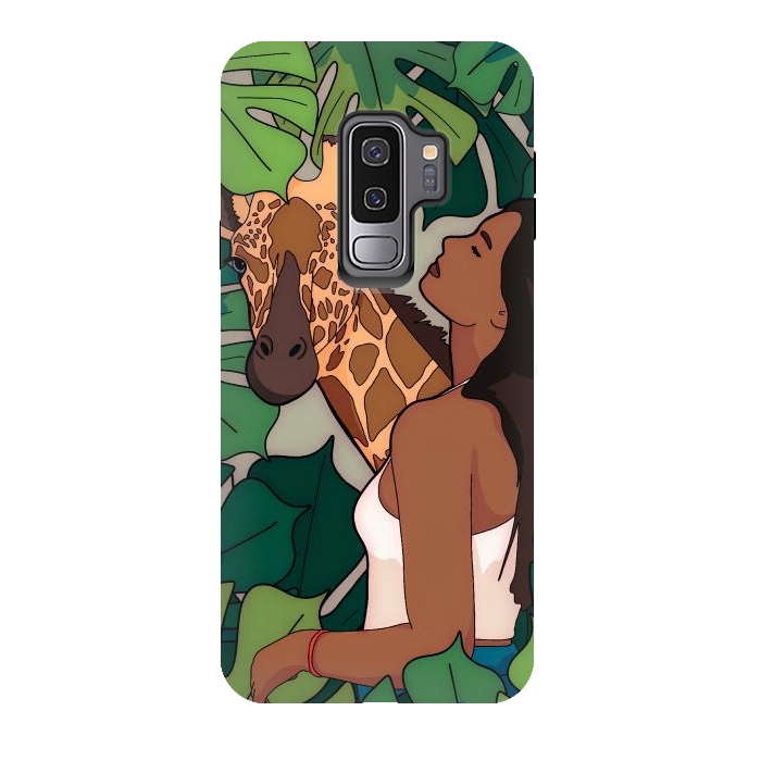Galaxy S9 plus StrongFit The green jungle girl by Steve Wade (Swade)