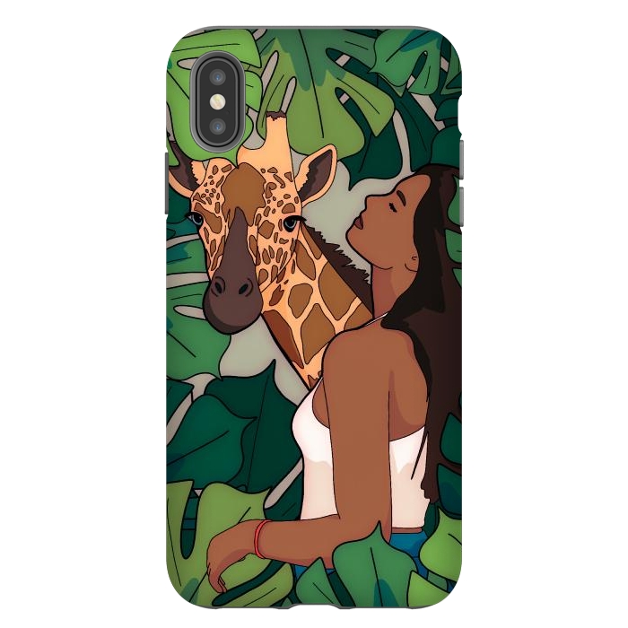 iPhone Xs Max StrongFit The green jungle girl by Steve Wade (Swade)