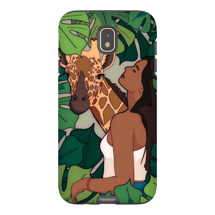 Galaxy J7 StrongFit The green jungle girl by Steve Wade (Swade)