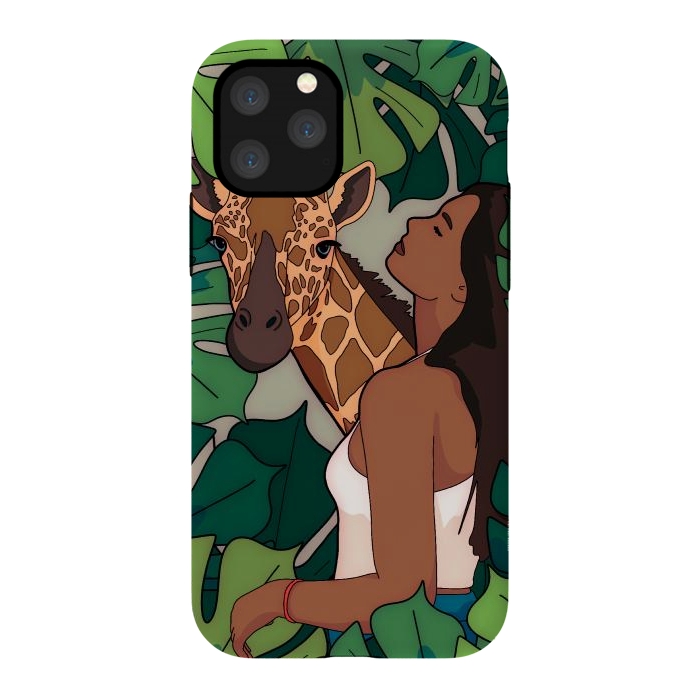 iPhone 11 Pro StrongFit The green jungle girl by Steve Wade (Swade)