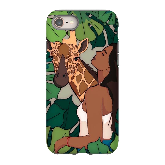 iPhone SE StrongFit The green jungle girl by Steve Wade (Swade)