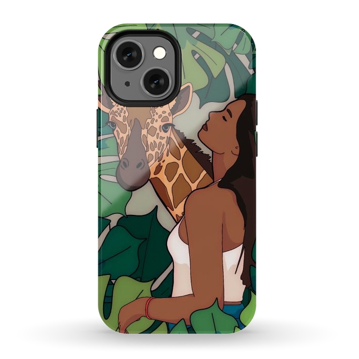 iPhone 12 mini StrongFit The green jungle girl by Steve Wade (Swade)