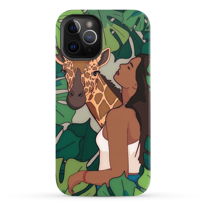 iPhone 12 Pro StrongFit The green jungle girl by Steve Wade (Swade)