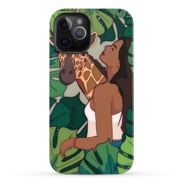 iPhone 12 Pro Max StrongFit The green jungle girl by Steve Wade (Swade)