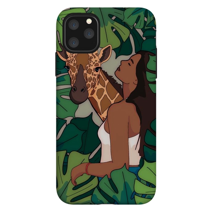 iPhone 11 Pro Max StrongFit The green jungle girl by Steve Wade (Swade)