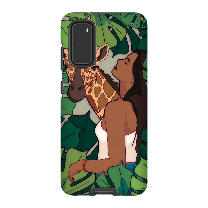 Galaxy S20 StrongFit The green jungle girl by Steve Wade (Swade)