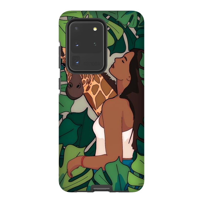 Galaxy S20 Ultra StrongFit The green jungle girl by Steve Wade (Swade)