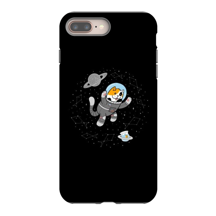 iPhone 7 plus StrongFit Catstronaut by Afif Quilimo