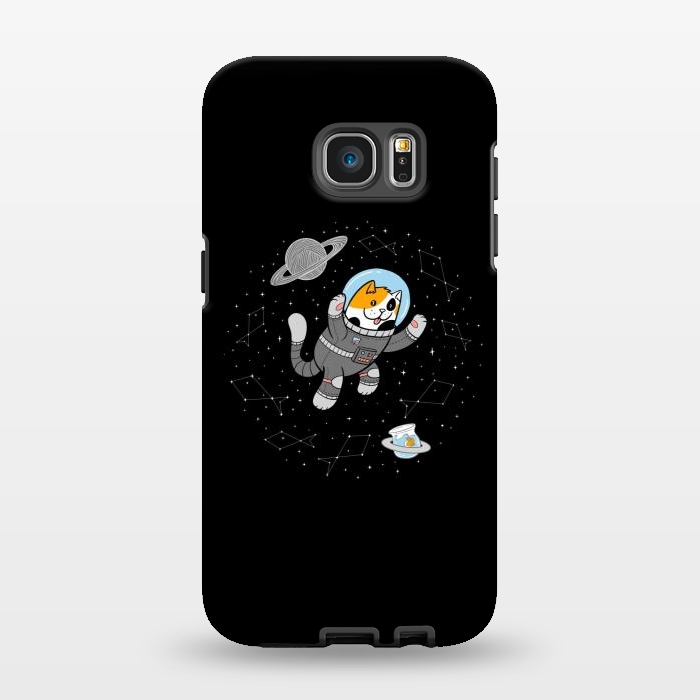 Galaxy S7 EDGE StrongFit Catstronaut by Afif Quilimo