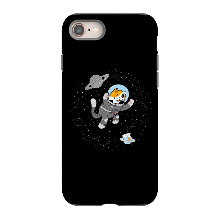iPhone 8 StrongFit Catstronaut by Afif Quilimo