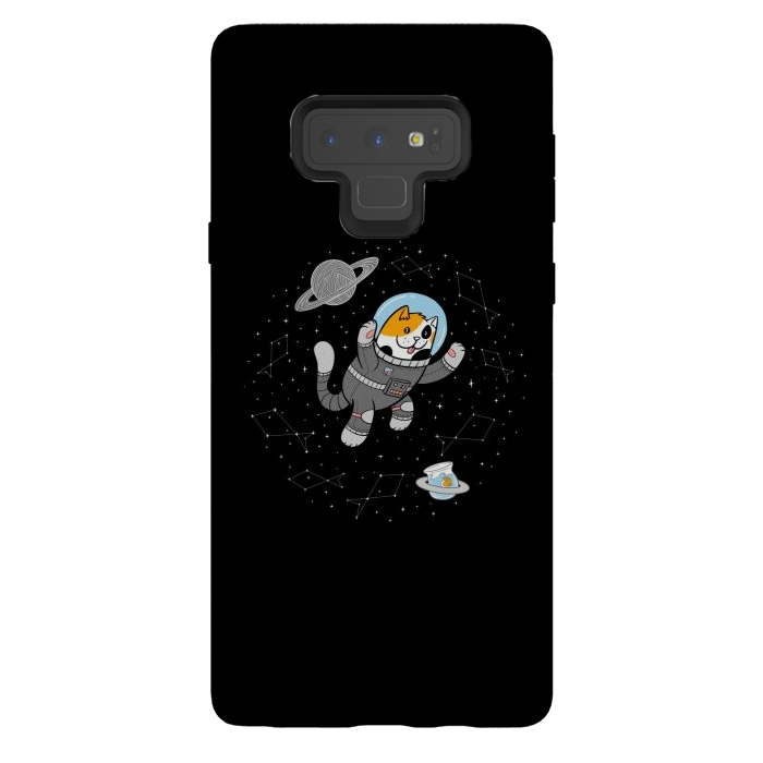 Galaxy Note 9 StrongFit Catstronaut by Afif Quilimo