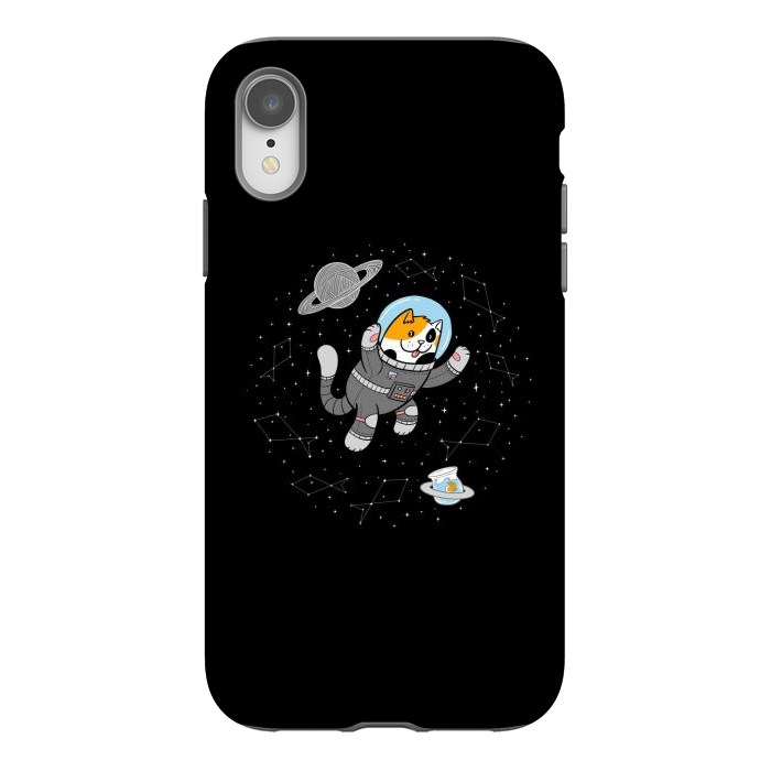 iPhone Xr StrongFit Catstronaut by Afif Quilimo