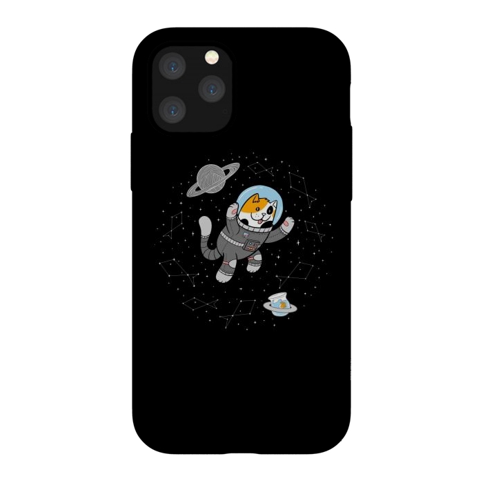 iPhone 11 Pro StrongFit Catstronaut by Afif Quilimo
