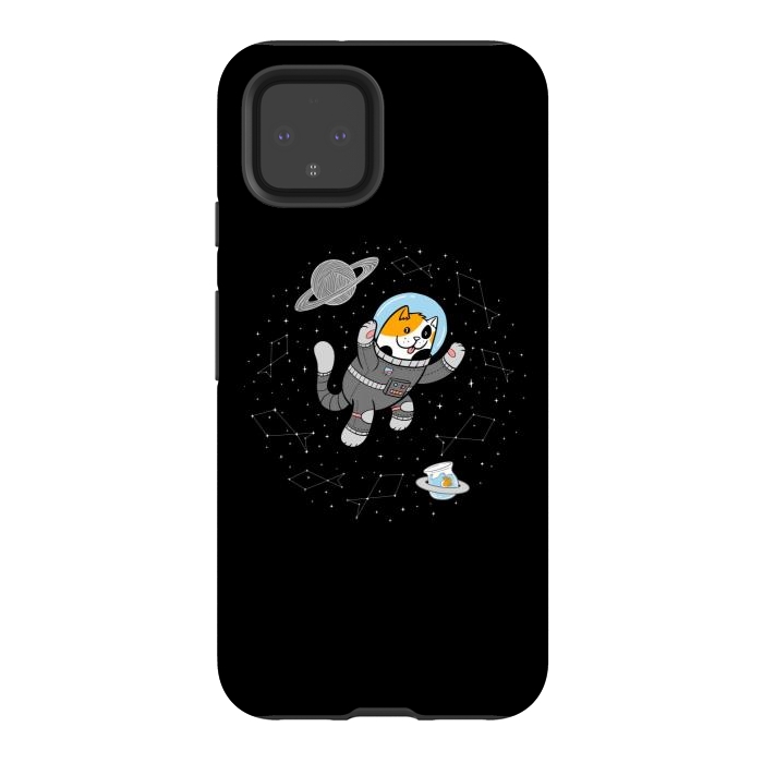Pixel 4 StrongFit Catstronaut by Afif Quilimo