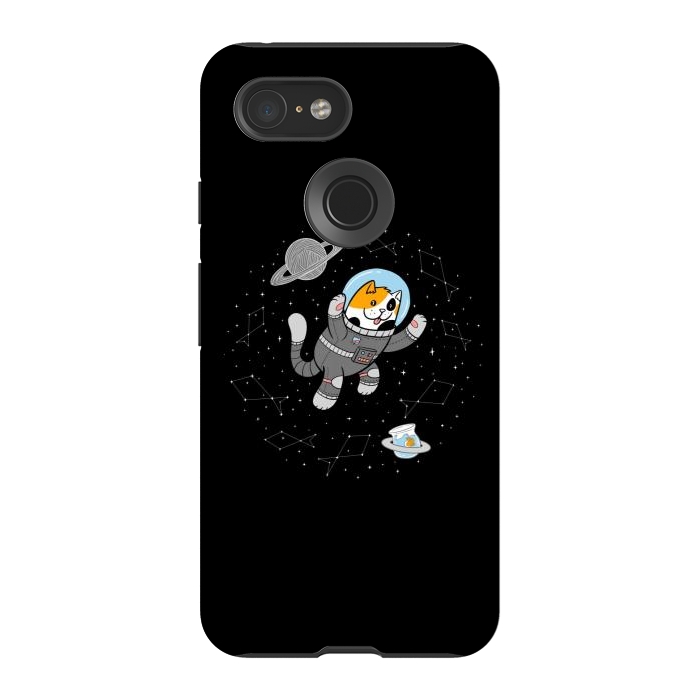 Pixel 3 StrongFit Catstronaut by Afif Quilimo