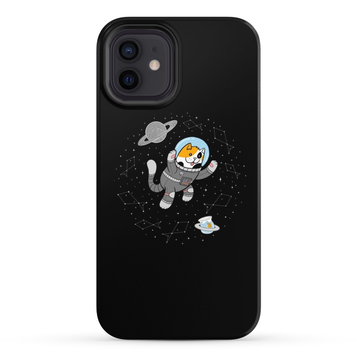 iPhone 12 StrongFit Catstronaut by Afif Quilimo