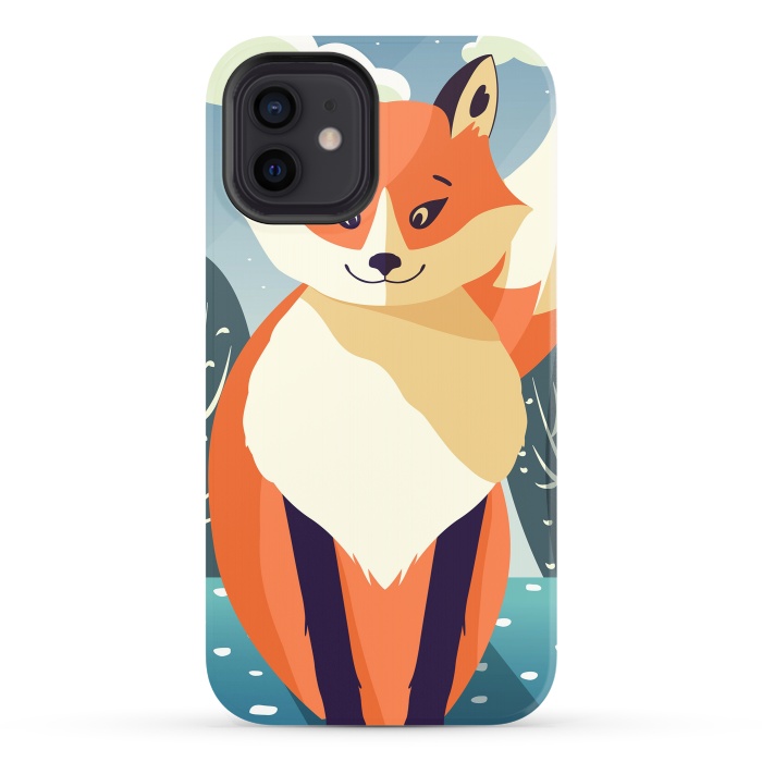 iPhone 12 StrongFit Wildlife 006a Red Fox by Jelena Obradovic