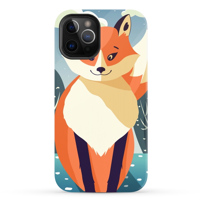iPhone 12 Pro Max StrongFit Wildlife 006a Red Fox by Jelena Obradovic
