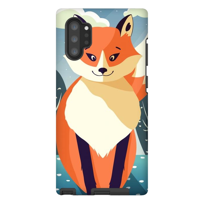 Galaxy Note 10 plus StrongFit Wildlife 006a Red Fox by Jelena Obradovic