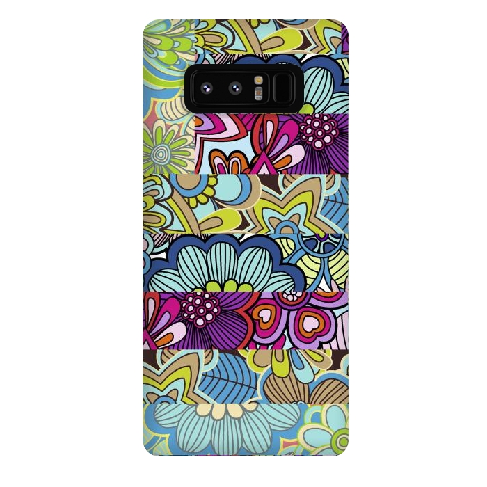 Galaxy Note 8 StrongFit Floral patchword by Julia Grifol