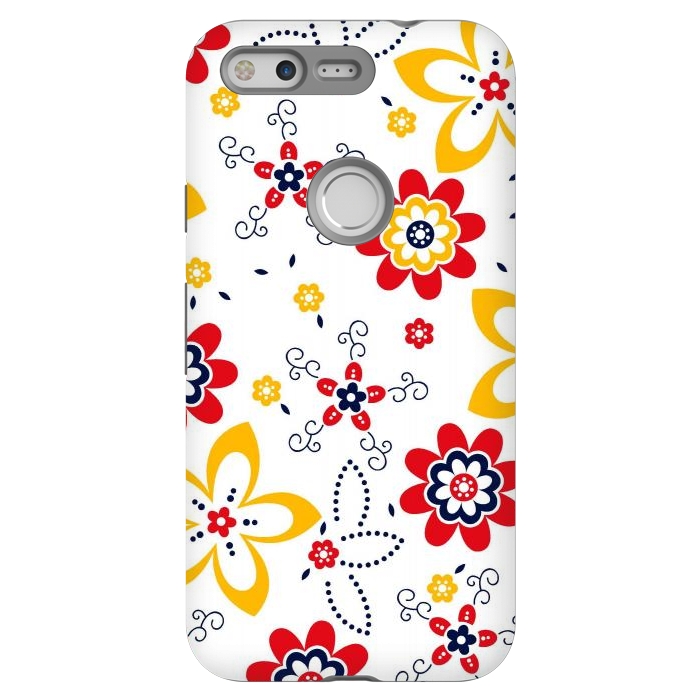 Pixel StrongFit Daisies pattern with circle elements by ArtsCase