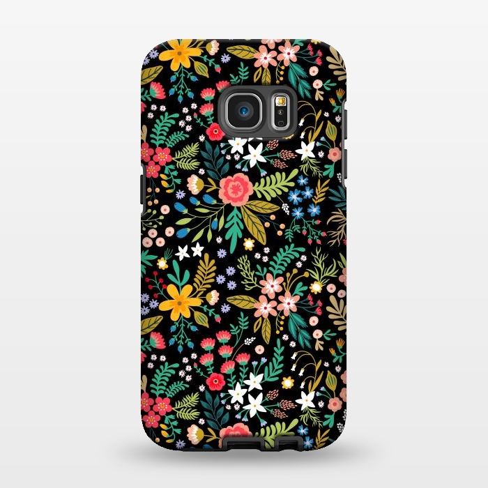 Galaxy S7 EDGE StrongFit Elegant Floral Pattern by ArtsCase