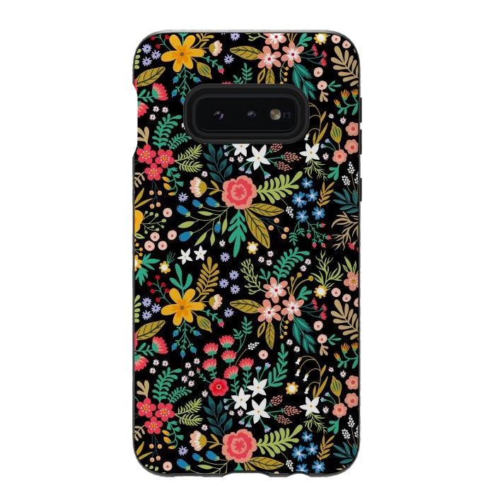 Galaxy S10e StrongFit Elegant Floral Pattern by ArtsCase