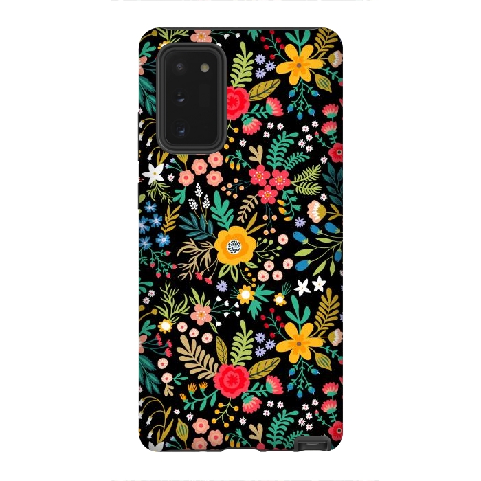 Galaxy Note 20 StrongFit Elegant Floral Pattern by ArtsCase