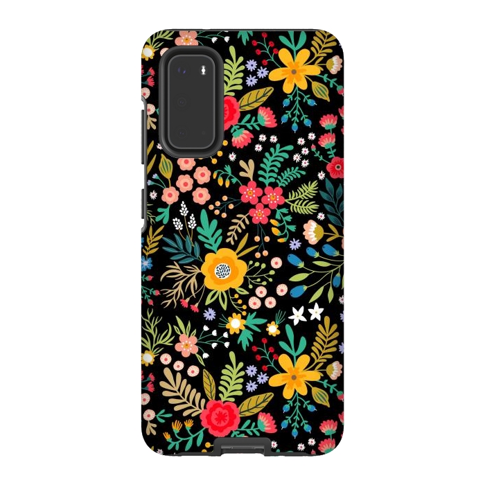 Galaxy S20 StrongFit Elegant Floral Pattern by ArtsCase