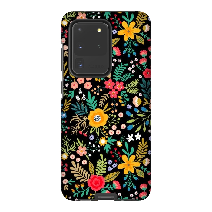 Galaxy S20 Ultra StrongFit Elegant Floral Pattern by ArtsCase