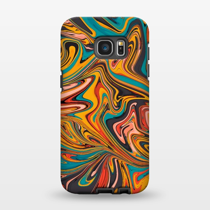 Galaxy S7 EDGE StrongFit Liquid colours 1  by Steve Wade (Swade)