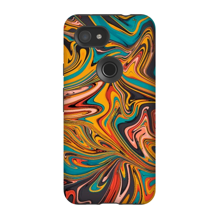 Pixel 3A StrongFit Liquid colours 1  by Steve Wade (Swade)